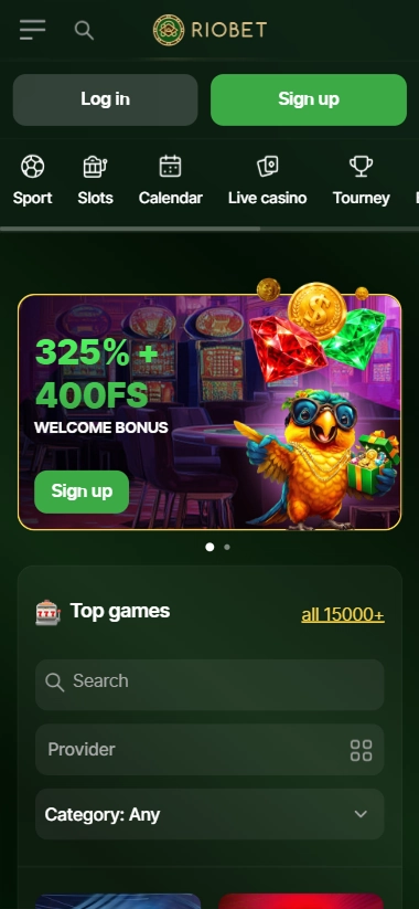screen-1 Homepage banner 325 percent and 400 free spins