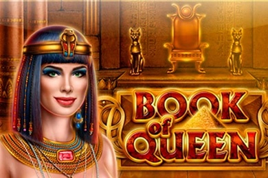 slot-5 Book of Queen Egyptian woman and throne