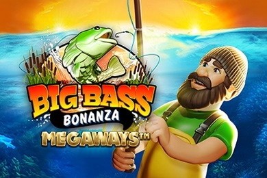 Big Bass Bonanza Megaways fisherman with rod